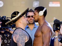 Бокс. Взвешивание в Саудовской Аравии. Руис почти на 21 кг тяжелее Джошуа