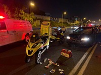 На шоссе Аялон автомобиль совершил наезд на пешехода