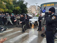 На улице Бар-Илан в Иерусалиме проходит акция протеста