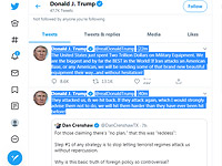 Трамп в Twitter о возможных ударах по Ирану: 