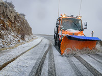 Посещение горного курорта Хермон затруднено из-за снегопада