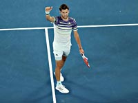Доминик Тим впервые вышел в полуфинал Открытого чемпионата Австралии