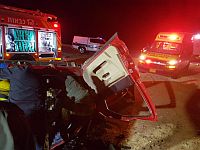 В районе Мицпе Рамон перевернулся автомобиль, трое пострадавших