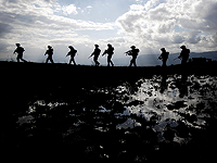 В ходе учений были легко ранены четверо бойцов бригады