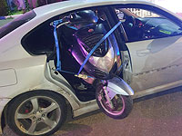 Полиция остановила на трассе автомобиль, из которого торчал мотороллер