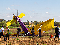 Над кибуцем Якум потерпел крушение легкомоторный самолет; один человек погиб