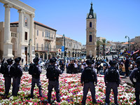 Мусульманский протест в Яффо против планов мэрии по застройке заброшенного кладбища. Фоторепортаж