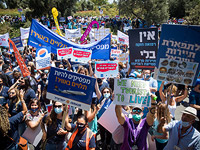 Демонстрация безработных из сферы туризма в Иерусалиме. Фоторепортаж