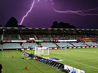 Во время тренировки во вратаря российского клуба ударила молния