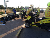 В Хайфе мотоциклист получил тяжелые травмы в результате ДТП