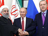 Хасан Роухани, Владимир Путин и Реджеп Тайип Эрдоган