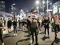 Участники акции протеста в Тель-Авиве перекрыли 20-е шоссе