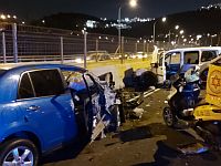 ДТП на 1-й трассе, недалеко от Иерусалима: четверо пострадавших, двое в тяжелом состоянии