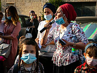 У дома Арье Дери протестуют женщины, мужья и сыновья которых, застряли на границе Украины