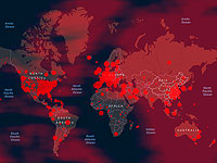 В мире за сутки зафиксировано рекордное число заразившихся коронавирусом