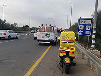 К югу от Кфар-Сабы автомобиль сбил пешехода, пострадавший в тяжелом состоянии