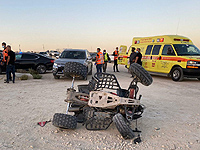 ДТП в Димоне; трое пострадавших, один из них – в критическом состоянии