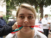 В Тель-Авиве провели арт-перформанс в знак протеста против насилия в Беларуси