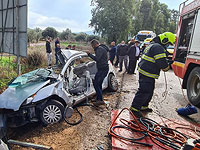 ДТП в Галилее и Самарии: погибла молодая женщина, тяжело травмированы три человека