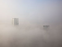 Зимний туман в Израиле. Фоторепортаж