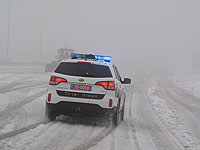 Полиция просит водителей воздержаться от поездок на Голаны