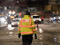В связи с обледенением перекрыты 1-я трасса на подъезде к Иерусалиму, а также дороги в горах на севере