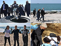 Политики приняли участие в сборе мазута на побережье Израиля