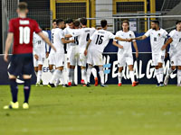 Первый гол молодежного чемпионата Европы забил форвард 