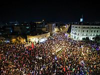 В Иерусалиме, около резиденции премьера, прошла многотысячная демонстрация протеста