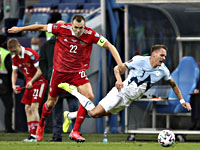 Россияне победили сборную Словении. Дзюба забил два гола