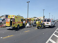 В Тель-Авиве мотоцикл сбил пешехода, пострадавший в тяжелом состоянии