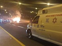 В результате ДТП возле Бейт-Арье один человек погиб и двое получили травмы