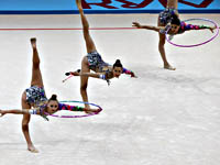 Этап Кубка мира в Баку. В групповом многоборье победили болгарки, израильтянки на восьмом месте