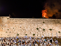 Пожар на Храмовой горе. Приостановлено празднование у Стены Плача
