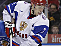 Первый гол чемпионата мира по хоккею забил Антон Бурдасов