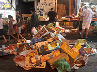 На городском рынке в Тверии вспыхнул сильный пожар