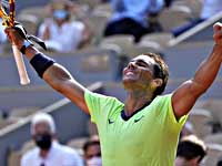 Рафаэль Надаль победил Диего Шварцмана и вышел в полуфинал Открытого чемпионата Франции