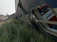 В южном пригороде Каира произошло столкновение поезда и