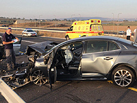 ДТП в Нижней Галилее. Один погибший, четверо пострадавших. Ребенок в критическом состоянии