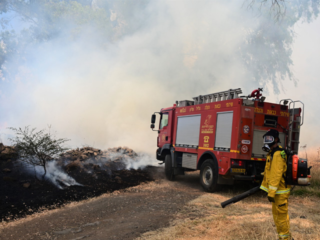 Пожары возле Сахне и Кармиэля; есть пострадавшие