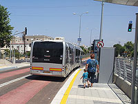 На въезде в Хайфу произошел пожар в автобусе 