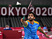 Олимпиада. Бадминтон. Миша Зильберман победил в первом матче