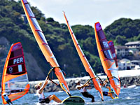 Олимпиада. RS:X. После трех гонок Катя Спичаков на пятом месте