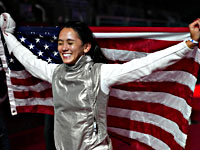 Олимпиада.  Фехтование. Рапира. Россиянки завоевали серебро и бронзу. Чемпионкой стала американка