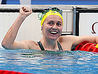 Олимпиада.  Плавание. Золотые медали завоевали сборные Великобритании, Канады и Австралии