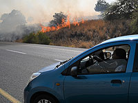 Из-за лесного пожара заблокировано движение по шоссе номер 90