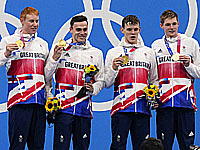 Олимпиада. Плавание. В эстафете победили британцы. Россияне на втором месте