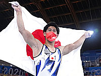 Олимпиада. Спортивная гимнастика. Победил японец. Россиянин на третьем месте