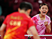Олимпиада. Настольный теннис. В китайском финале победила Чэнь Мэн