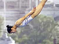 Олимпиада. Прыжки на батуте. Золото и серебро завоевали китаянки. Россиянка на седьмом месте